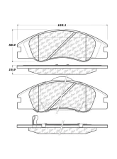 Posi-Quiet Extended Wear Brake Pads with Shims and Hardware 106.10740                                     - 106.10740 - Image 2