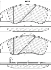 Posi-Quiet Extended Wear Brake Pads with Shims and Hardware 106.10740                                     - 106.10740 - Image 3