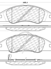 Posi-Quiet Extended Wear Brake Pads with Shims and Hardware 106.10740                                     - 106.10740 - Image 3
