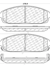 Posi-Quiet Extended Wear Brake Pads with Shims and Hardware 106.10800                                     - 106.10800 - Image 3