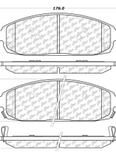 Posi-Quiet Extended Wear Brake Pads with Shims and Hardware 106.10800                                     - 106.10800 - Image 2