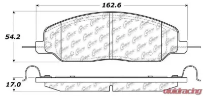 Posi-Quiet Extended Wear Brake Pads with Shims and Hardware 106.10810 - 106.10810