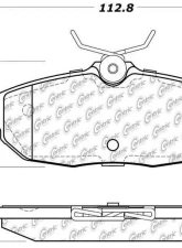 Posi-Quiet Extended Wear Brake Pads with Shims and Hardware 106.10820                                     - 106.10820 - Image 3