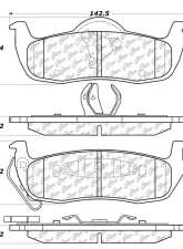 Posi-Quiet Extended Wear Brake Pads with Shims and Hardware 106.10870                                     - 106.10870 - Image 3