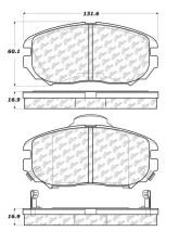 Posi-Quiet Extended Wear Brake Pads with Shims and Hardware 106.11250                                     - 106.11250 - Image 3