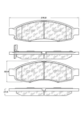 Posi-Quiet Extended Wear Brake Pads with Shims and Hardware 106.11830                                     - 106.11830 - Image 2