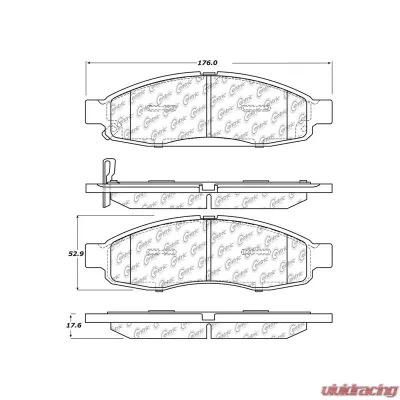 Posi-Quiet Extended Wear Brake Pads with Shims and Hardware 106.11830 - 106.11830
