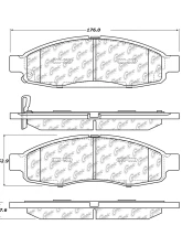 Posi-Quiet Extended Wear Brake Pads with Shims and Hardware 106.11830                                     - 106.11830 - Image 3