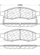 Posi-Quiet Extended Wear Brake Pads with Shims and Hardware 106.11830                                     - 106.11830 - Image 3