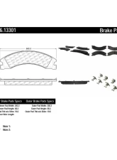 Posi-Quiet Extended Wear Brake Pads with Shims and Hardware 106.13301                                     - 106.13301 - Image 2