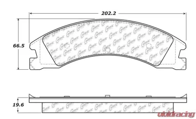 Posi-Quiet Extended Wear Brake Pads with Shims and Hardware 106.13301 - 106.13301