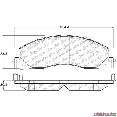 Posi-Quiet Extended Wear Brake Pads with Shims and Hardware 106.13990 - 106.13990