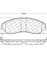 Posi-Quiet Extended Wear Brake Pads with Shims and Hardware 106.13990                                     - 106.13990 - Image 3