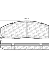 Posi-Quiet Extended Wear Brake Pads with Shims and Hardware 106.14000                                     - 106.14000 - Image 2