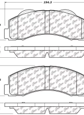 Posi-Quiet Extended Wear Brake Pads with Shims and Hardware 106.14140                                     - 106.14140 - Image 3