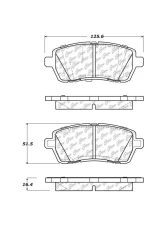 Posi-Quiet Extended Wear Brake Pads with Shims and Hardware 106.14540                                     - 106.14540 - Image 2