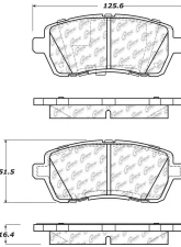 Posi-Quiet Extended Wear Brake Pads with Shims and Hardware 106.14540                                     - 106.14540 - Image 3