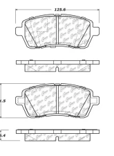 Posi-Quiet Extended Wear Brake Pads with Shims and Hardware 106.14540                                     - 106.14540 - Image 3