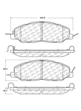 Posi-Quiet Extended Wear Brake Pads with Shims and Hardware 106.14630                                     - 106.14630 - Image 2