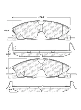 Posi-Quiet Extended Wear Brake Pads with Shims and Hardware 106.16111                                     - 106.16111 - Image 2