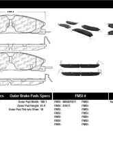 Posi-Quiet Extended Wear Brake Pads with Shims and Hardware 106.16111                                     - 106.16111 - Image 4