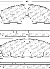 Posi-Quiet Extended Wear Brake Pads with Shims and Hardware 106.16111                                     - 106.16111 - Image 5