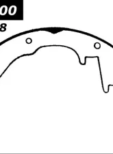 Centric C-Tek Brake Shoes 110.02800                                     - 110.02800 - Image 2