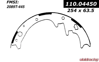 Centric C-Tek Brake Shoes 110.04450 - 110.04450