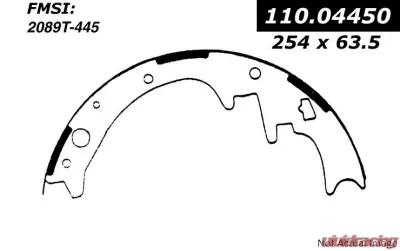 Centric C-Tek Brake Shoes 110.04450 - 110.04450