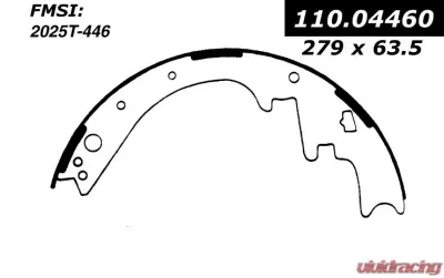 Centric C-Tek Brake Shoes 110.04460 - 110.04460