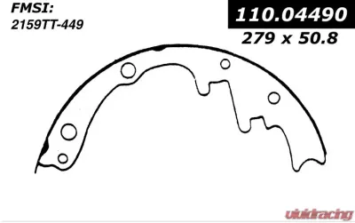 Centric C-Tek Brake Shoes 110.04490 - 110.04490