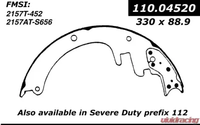 Centric C-Tek Brake Shoes 110.04520 - 110.04520