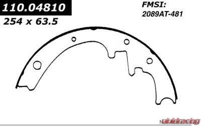 Centric C-Tek Brake Shoes 110.04810 - 110.04810