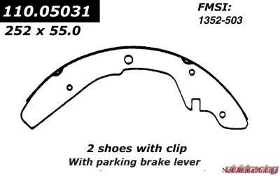 Centric C-Tek Brake Shoes 110.05031 - 110.05031