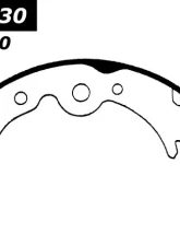 Centric C-Tek Brake Shoes 110.05330                                     - 110.05330 - Image 4