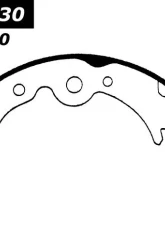 Centric C-Tek Brake Shoes 110.05330                                     - 110.05330 - Image 2