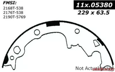 Centric C-Tek Brake Shoes 110.05380 - 110.05380