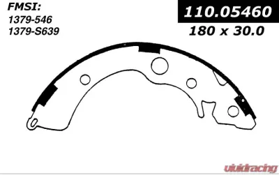 Centric C-Tek Brake Shoes 110.05460 - 110.05460
