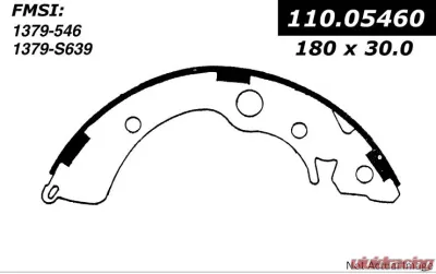 Centric C-Tek Brake Shoes 110.05460 - 110.05460