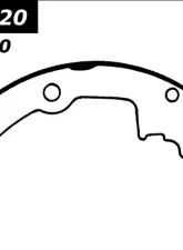 Centric C-Tek Brake Shoes 110.05520                                     - 110.05520 - Image 4