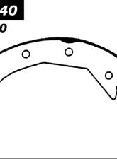Centric C-Tek Brake Shoes 110.05640                                     - 110.05640 - Image 4