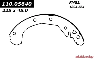 Centric C-Tek Brake Shoes 110.05640 - 110.05640