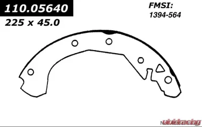 Centric C-Tek Brake Shoes 110.05640 - 110.05640