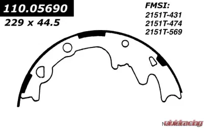 Centric C-Tek Brake Shoes 110.05690 - 110.05690