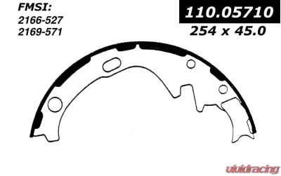 Centric C-Tek Brake Shoes 110.05710 - 110.05710