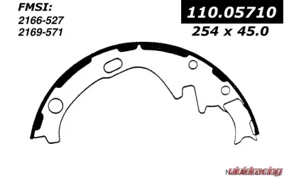 Centric C-Tek Brake Shoes 110.05710 - 110.05710