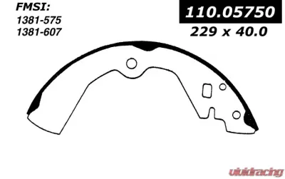 Centric C-Tek Brake Shoes 110.05750 - 110.05750