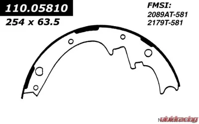Centric C-Tek Brake Shoes 110.05810 - 110.05810