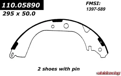 Centric C-Tek Brake Shoes 110.05890 - 110.05890