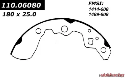 Centric C-Tek Brake Shoes 110.06080 - 110.06080